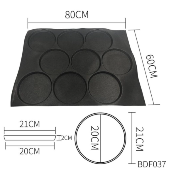 قالب سيلكون برجر 20 سم 60*80 سم